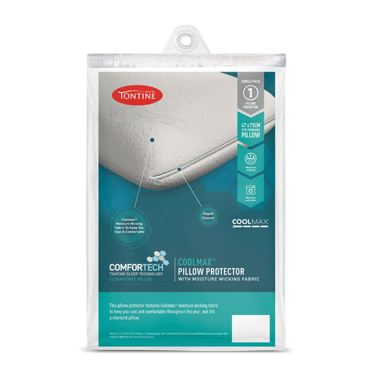 Tontine Comfortech Coolmax Moisture-Wicking Pillow Protector