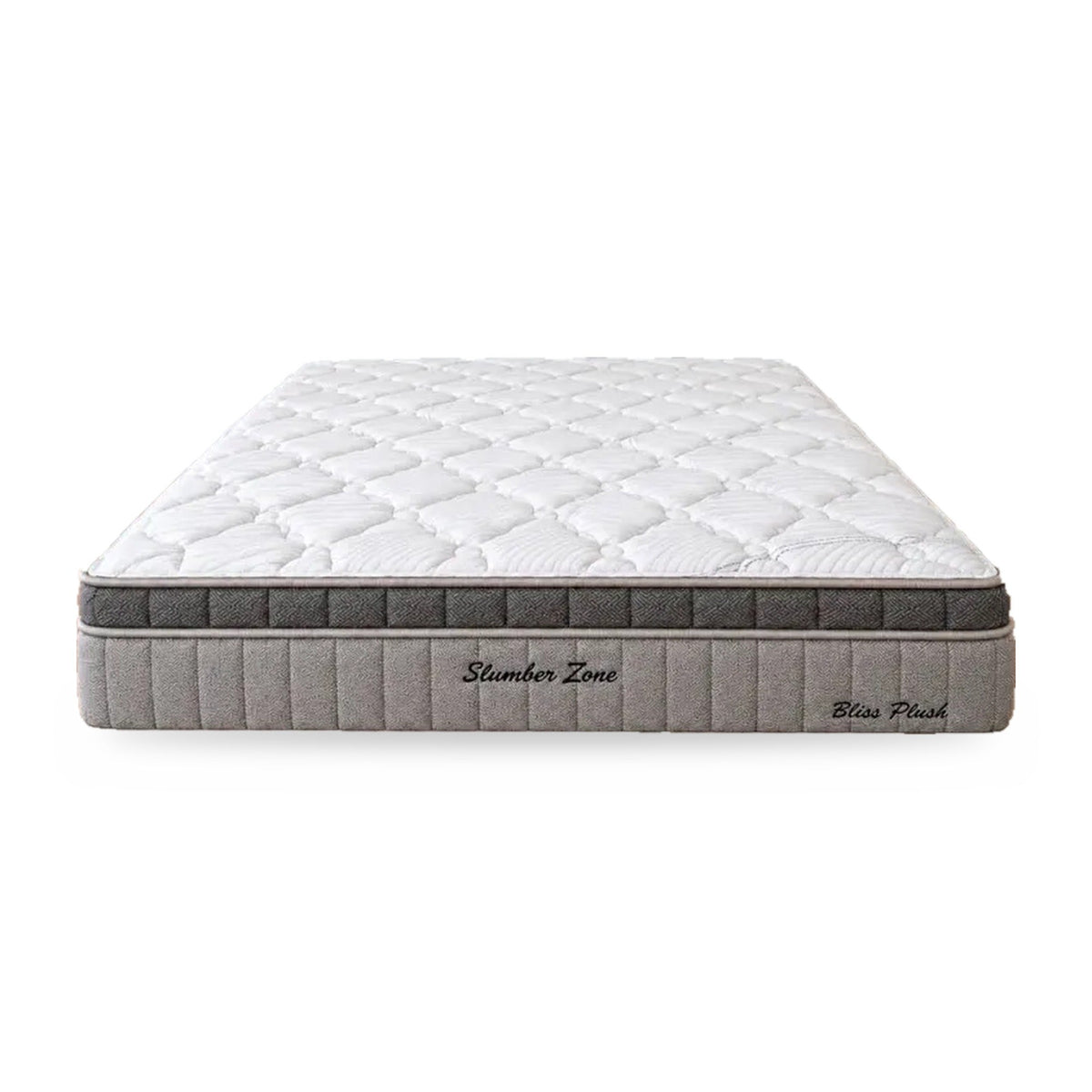 Sleepeezee Bliss Plush euro top pocket spring mattress, front view